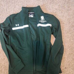 Wounded Warrior Project x Under Armour All Season Green Mock Neck Zip Up XS